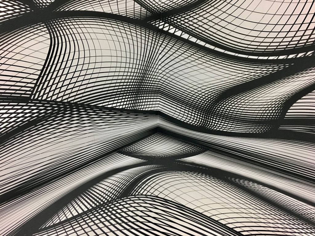 An abstract image of graphs and data