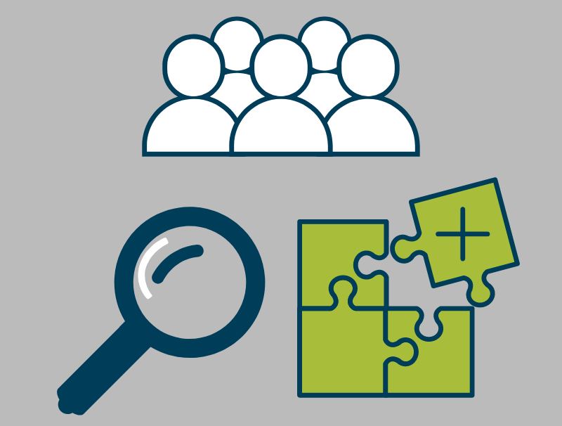Images representing the 3 pillars of the code of practice for statistics. Trustworthiness, quality, and value.