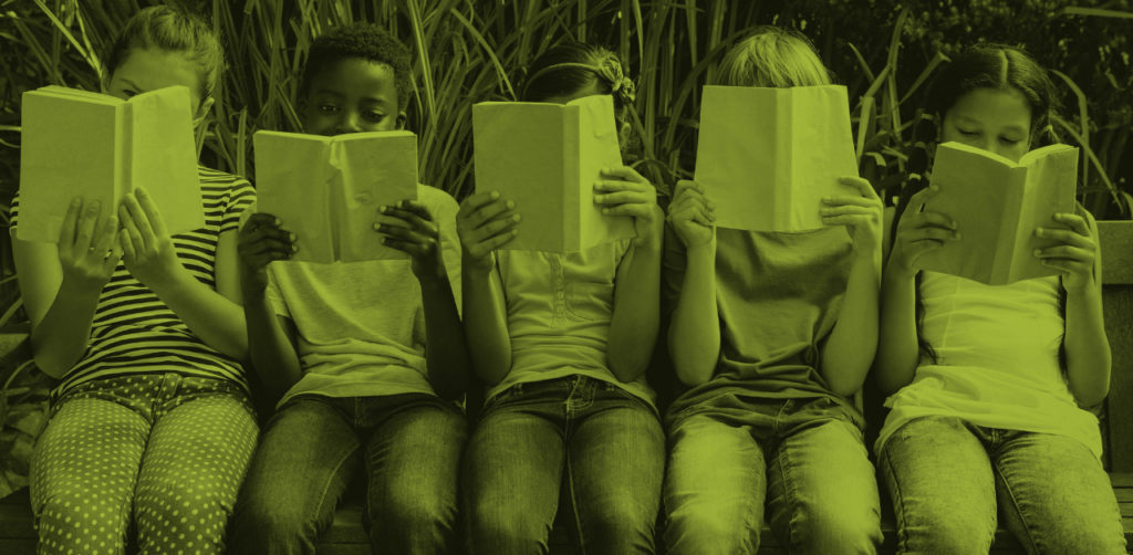 Image of children reading books