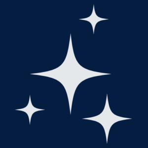 an icon of sparkles or stars